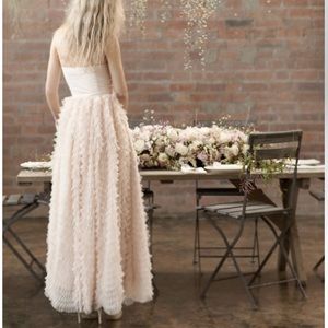 Elizabeth Dye blush wedding/prom dress
